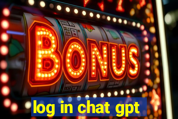 log in chat gpt